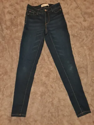 Gonne jeans skinny blu navy taglia 34