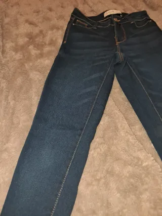 Gonne jeans skinny blu navy taglia 34