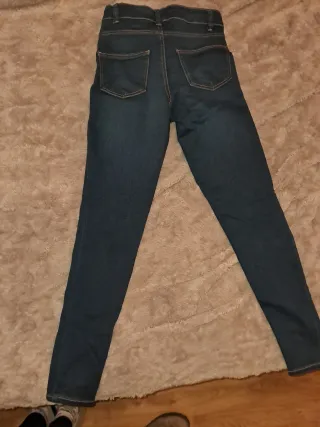 Gonne jeans skinny blu navy taglia 34