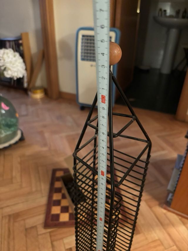 Estantería para CDs metálica negra