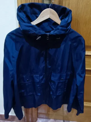 Cortavientos Zara Azul Marino