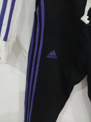 Chándal Adidas Talla M Blanco y Negro