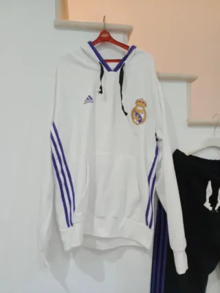Chándal Adidas Talla M Blanco y Negro