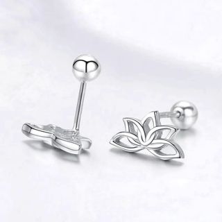 Pendientes Flor Loto Plata925 REGALO LIQUIDACIÓN