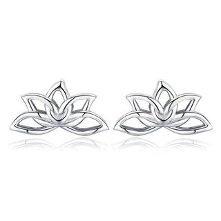 Pendientes Flor Loto Plata925 REGALO LIQUIDACIÓN