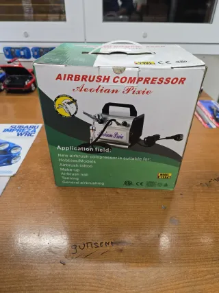 Compresor Aerografía Aeolian Pixie Amarillo