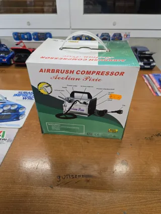 Compresor Aerografía Aeolian Pixie Amarillo