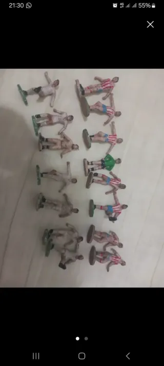 Lote futbolistas ciclistas e Soldatini in Miniatura