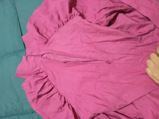 Blusa rosa manga larga