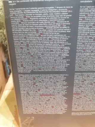 Set Herramientas Recargables Parkside 20V