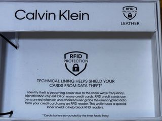 Cartera Calvin Klein Piel Negra Hombre - Nueva