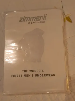 ZIMMERLI Slip Talla M 100% Algodón Lisle