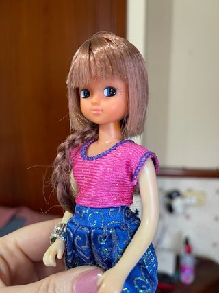 Vecchia bambola Chabel rossa