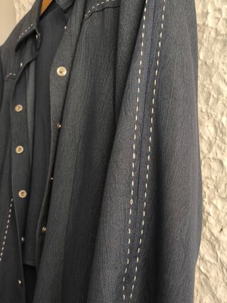 Conjunto chaqueta y falda mujer color azul vaquero