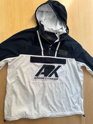 Chaqueta Armani Exchange Azul y Blanca