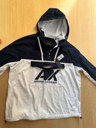 Chaqueta Armani Exchange Azul y Blanca
