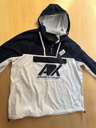 Chaqueta Armani Exchange Azul y Blanca