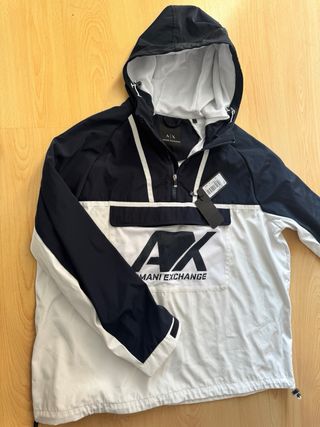 Chaqueta Armani Exchange Azul y Blanca
