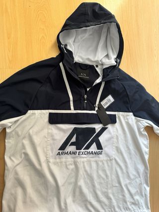 Chaqueta Armani Exchange Azul y Blanca