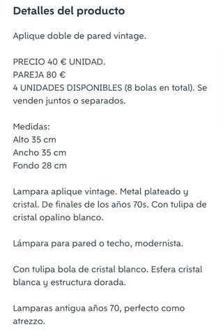 Applique da parete argentate e bianche