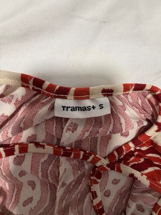 Vestido largo estampado ondas