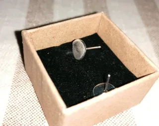 Pendientes Plata Redondos. Presión. Nuevo