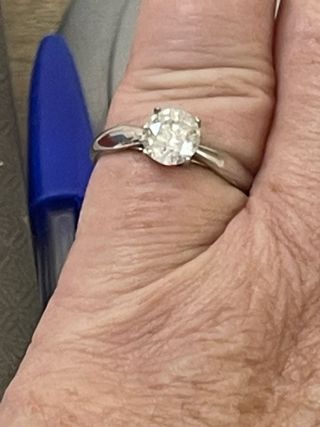 Anillo Oro 18k Diamante 1.13 Ct SI2/G