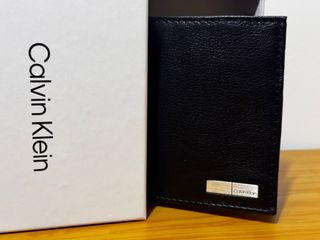 Cartera Calvin Klein Piel Negra Hombre Nueva