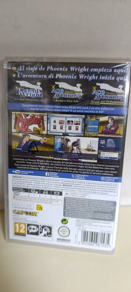 Phoenix Wright Ace Attorney Trilogy NUEVO PRECINTA