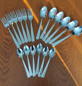 Set di 18 posate da dessert, nuove