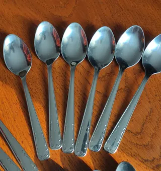 Set di 18 posate da dessert, nuove