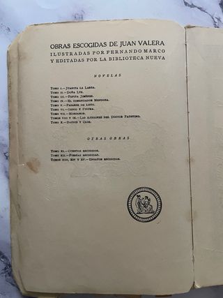 Libro Antiguo Genio y Figura de Juan Valera