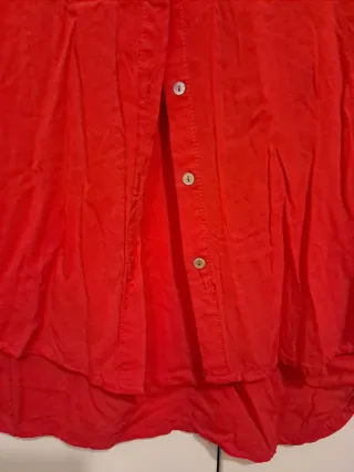 Camisa Stradivarius Roja Talla L