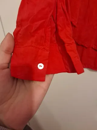 Camisa Stradivarius Roja Talla L