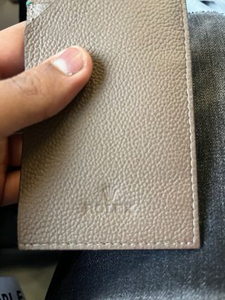 Porta carte Rolex pelle marrone, contattaremi info