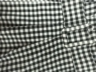 Pantalón cuadros Vicky negro y blanco