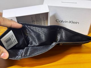 Cartera Calvin Klein Piel Negra Hombre Nueva