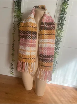 Bufanda tejida multicolor