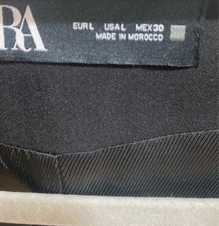Chaleco Zara Negro Talla Única