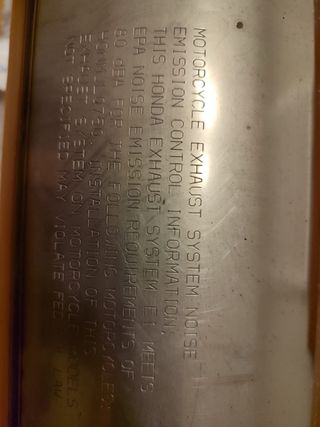 Scarico originale Honda NC750X