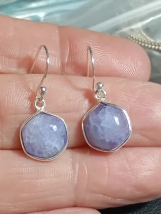 Pendientes Plata ley amatista