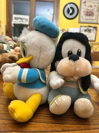 Coppia Peluche Disney Vintage Anni 90