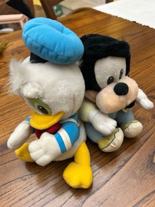 Coppia Peluche Disney Vintage Anni 90