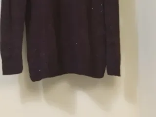 Suéter fiesta transparencia berenjena