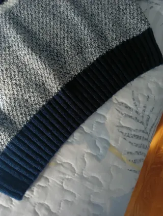 Jersey hombre. rayas azul y blanco Talla M