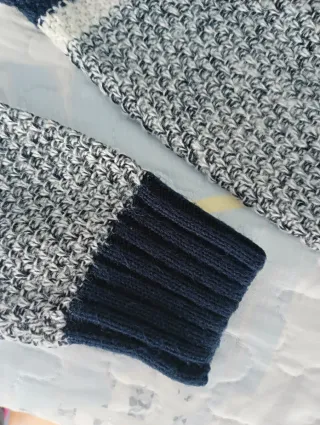 Jersey hombre. rayas azul y blanco Talla M