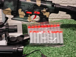Fusil asalto de  Juguete con Batería y Accesorios