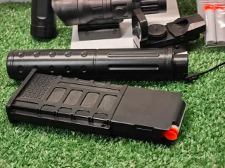Fusil asalto de  Juguete con Batería y Accesorios