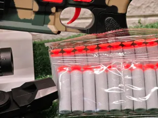 Fusil asalto de  Juguete con Batería y Accesorios