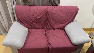 2 Sofás de tela gris